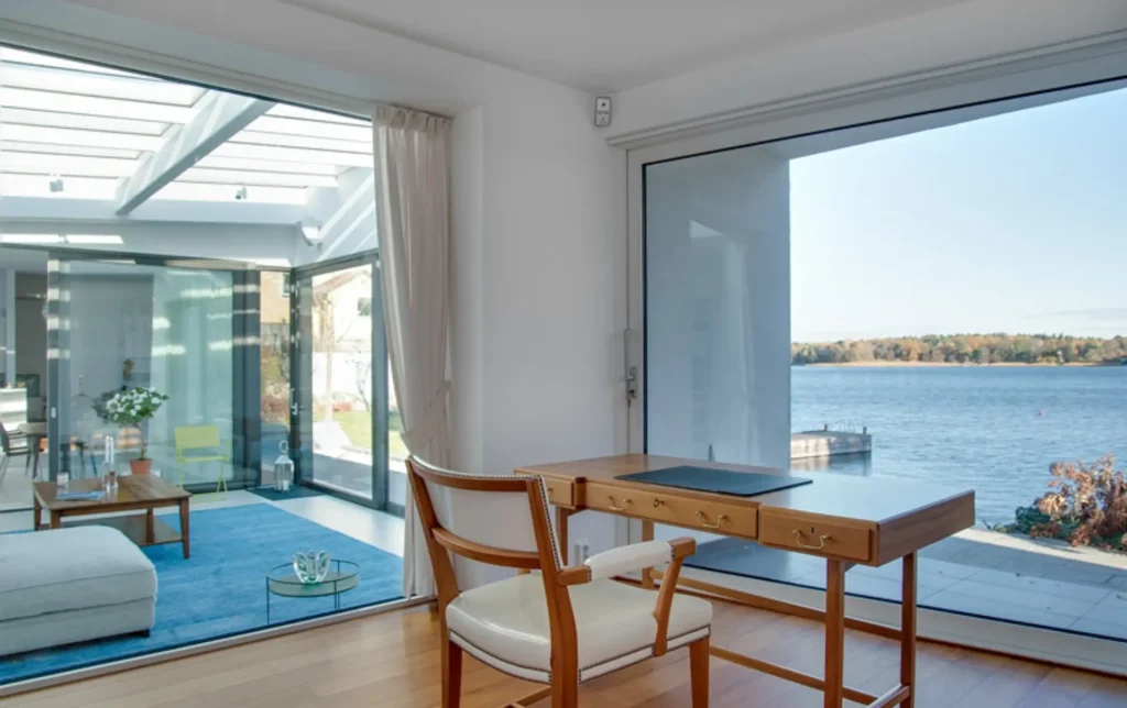 Bright interior with glass roof and large windows Carlow