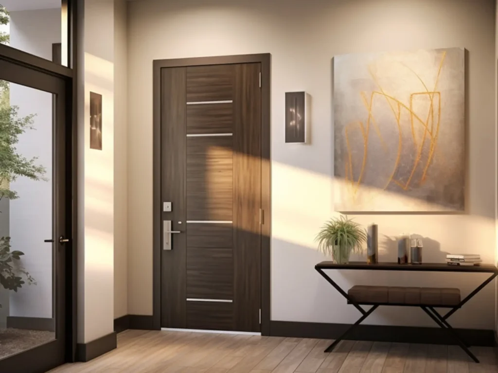 Modern house entryway with front door Carlow