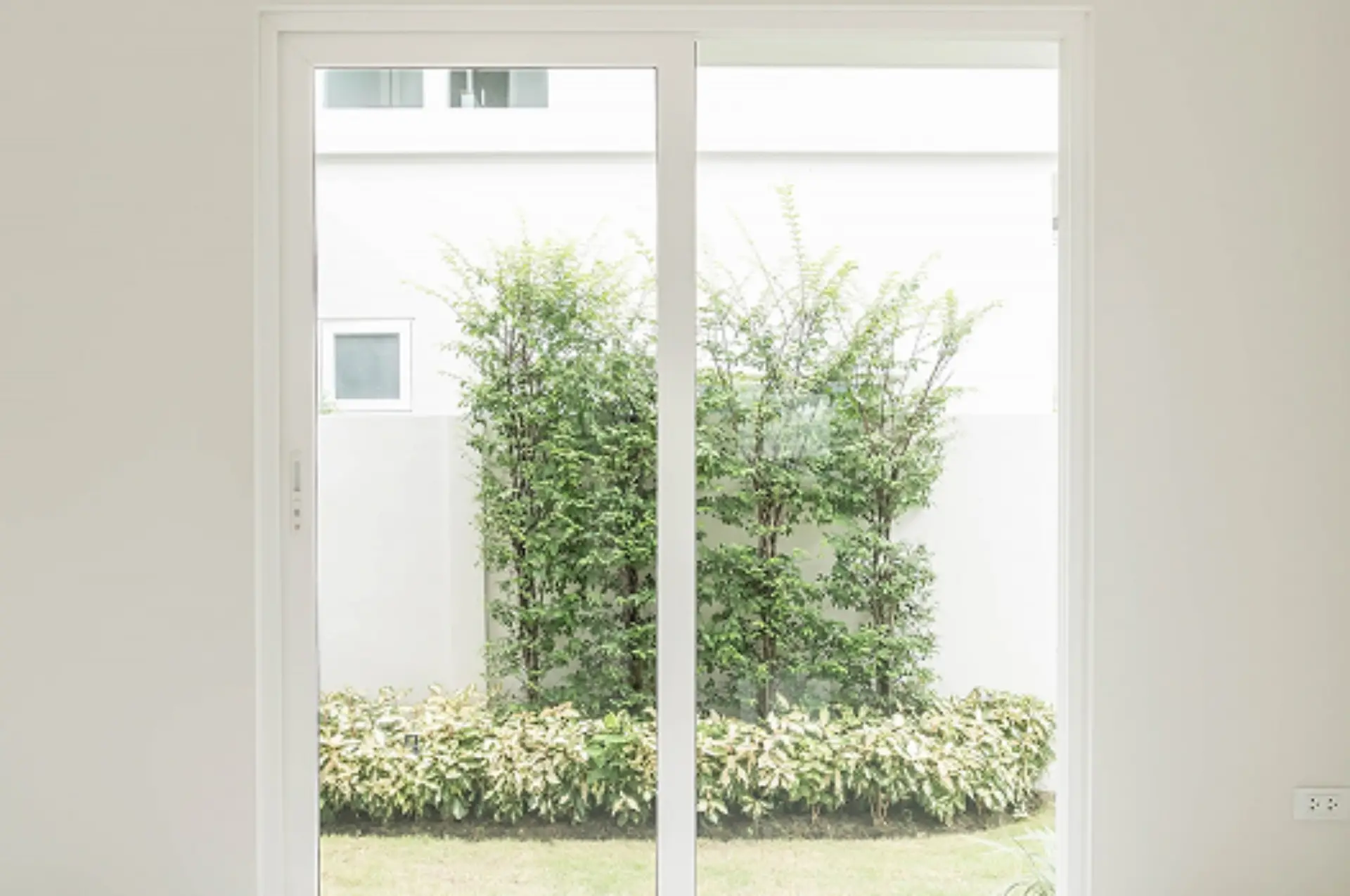 Modern white house with large windows Carlow