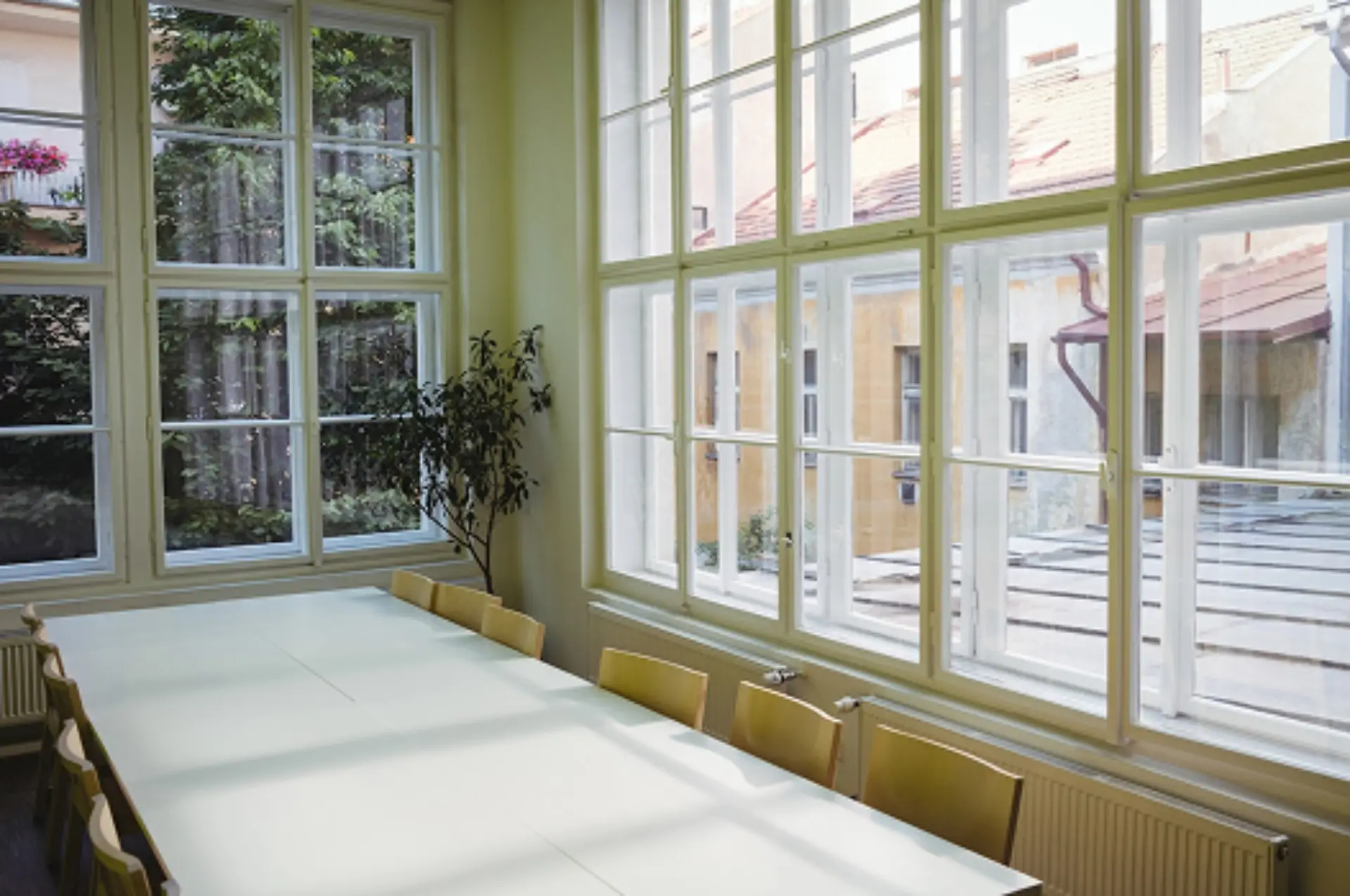 Sunlit home interior with large windows Carlow